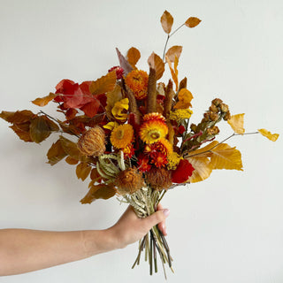 fall dried flower bouquets