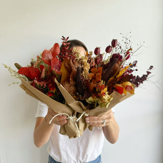 fall dried flower bouquets