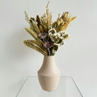 seasonal dried flower centerpiece