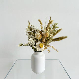 fall dried flower small accent table arrangements