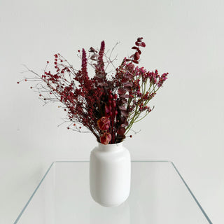 fall dried flower small accent table arrangements