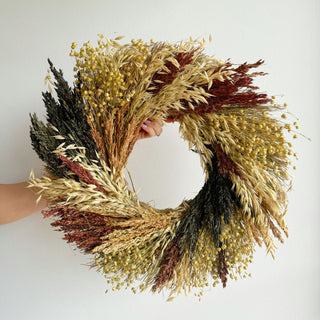 fall dried wreath