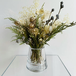 holiday dried flower large accent table arrangements