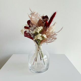 holiday dried flower small accent table arrangements