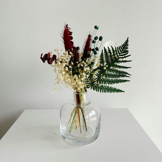 holiday dried flower small accent table arrangements