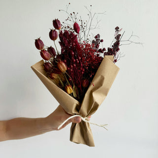 classic holiday dried flower wraps