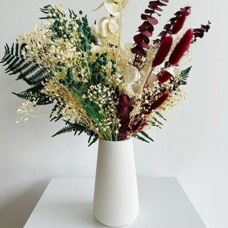 seasonal dried flower centerpiece