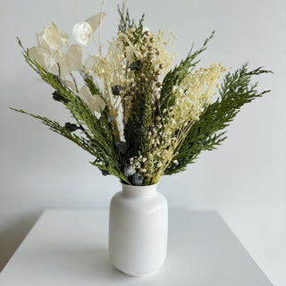 holiday dried flower small accent table arrangements