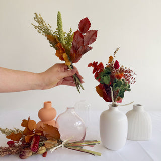 thanksgiving dried flower bundles for bud vases - houseoflilac