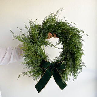 fresh evergreen holiday wreaths (for pre - order; available Nov 12) - houseoflilac