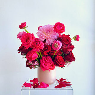 valentine's day grand luxe seasonal fresh flower arrangement