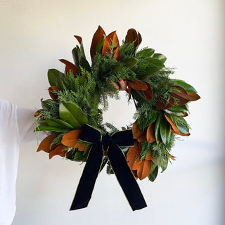 fresh evergreen holiday wreaths (for pre - order; available Nov 12) - houseoflilac