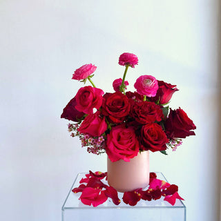 valentine's day midi luxe seasonal fresh flower arrangement