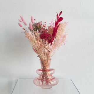 valentine's day dried flower arrangement