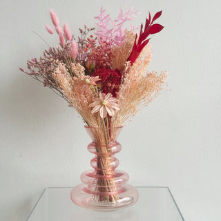 valentine's day dried flower arrangement