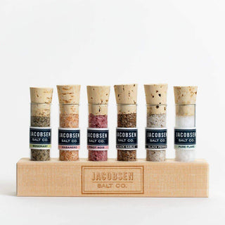 Infused Cooking Salts With Wooden Stand