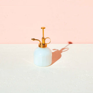White Glass and Brass Mister - houseoflilac